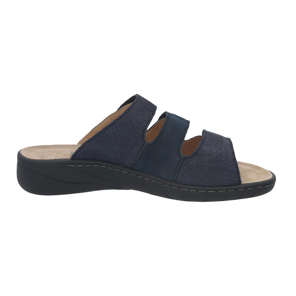 Solidus Pantolette Wellness Spezial in Dunkelblau - Innenseite