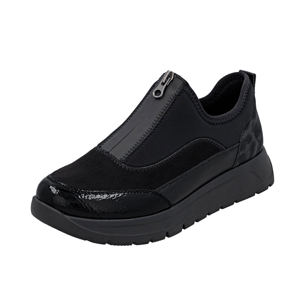 Remonte Sneaker Schwarz Leo Remonte Sneaker Schwarz Leo seitlich
