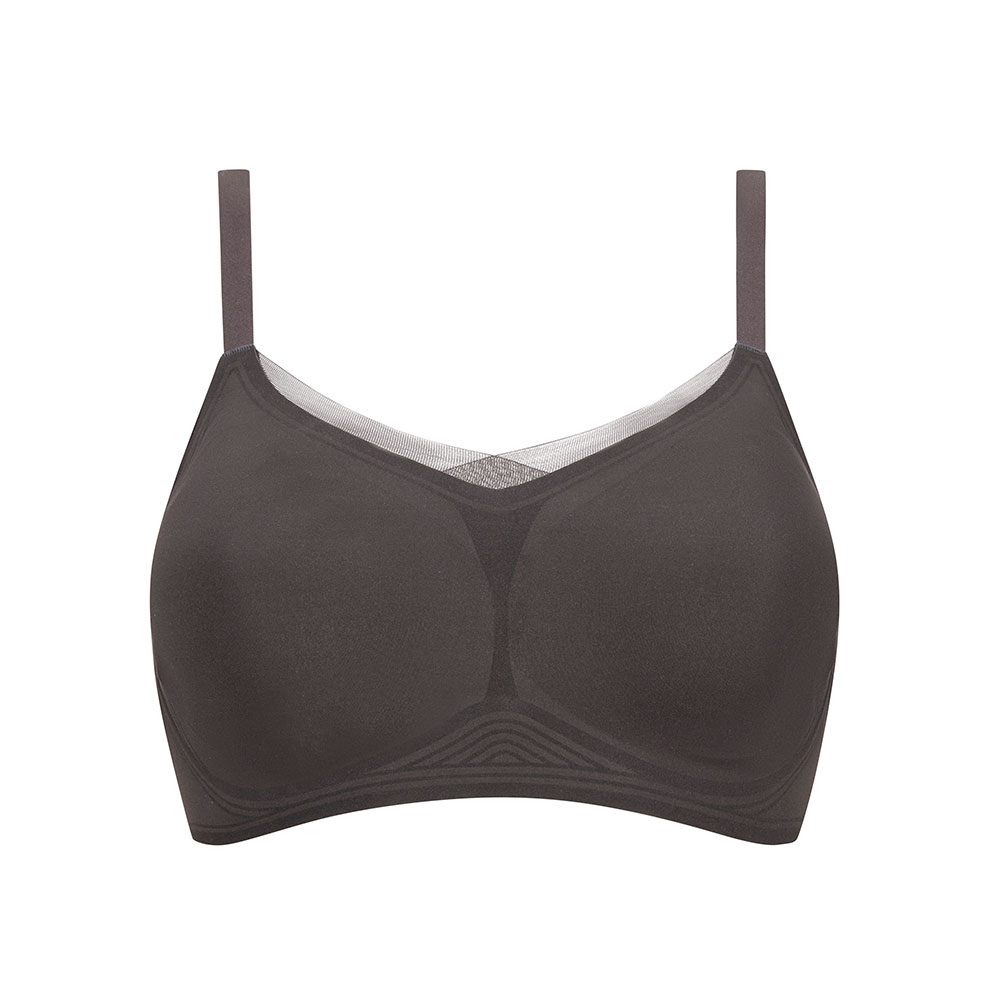 Amoena Prothesen-BH Wave Magic anthrazit mit Netz