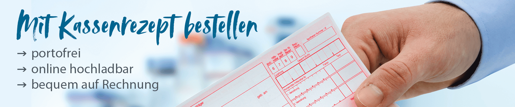 Bei KAPHINGST mit Kassenrezept bestellen Online Rezept für Hilfsmittel einlösen: portofrei, online hochladbar, bequem auf Rechnung
