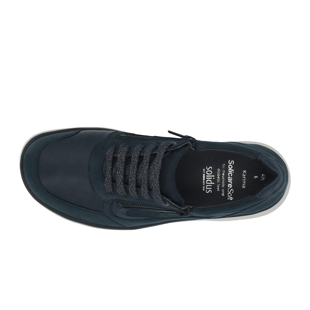 Solidus Damen-Halbschuh Karima in Blau - Oben