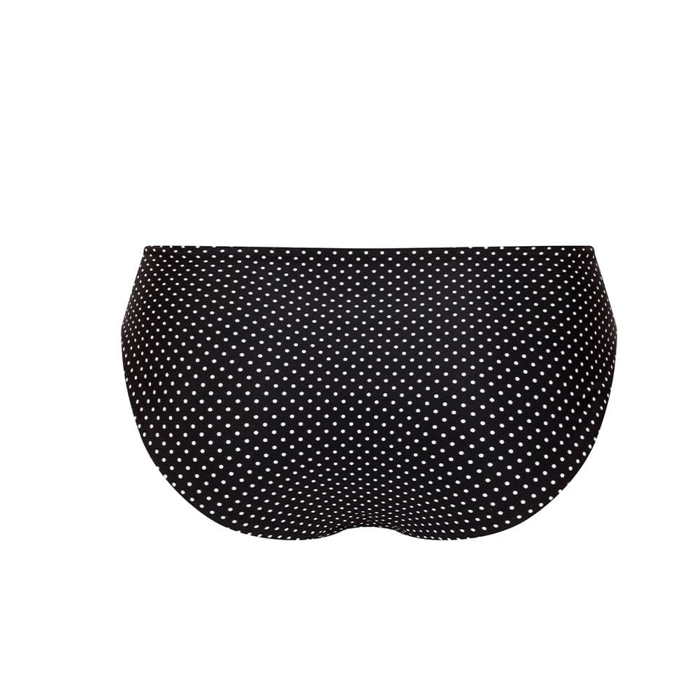 Amoena Romantic Downtown Bikinihose schwarz-gepunktet Ansicht hinten Amoena Romantic Downtown Bikinihose schwarz-gepunktet Ansicht hinten