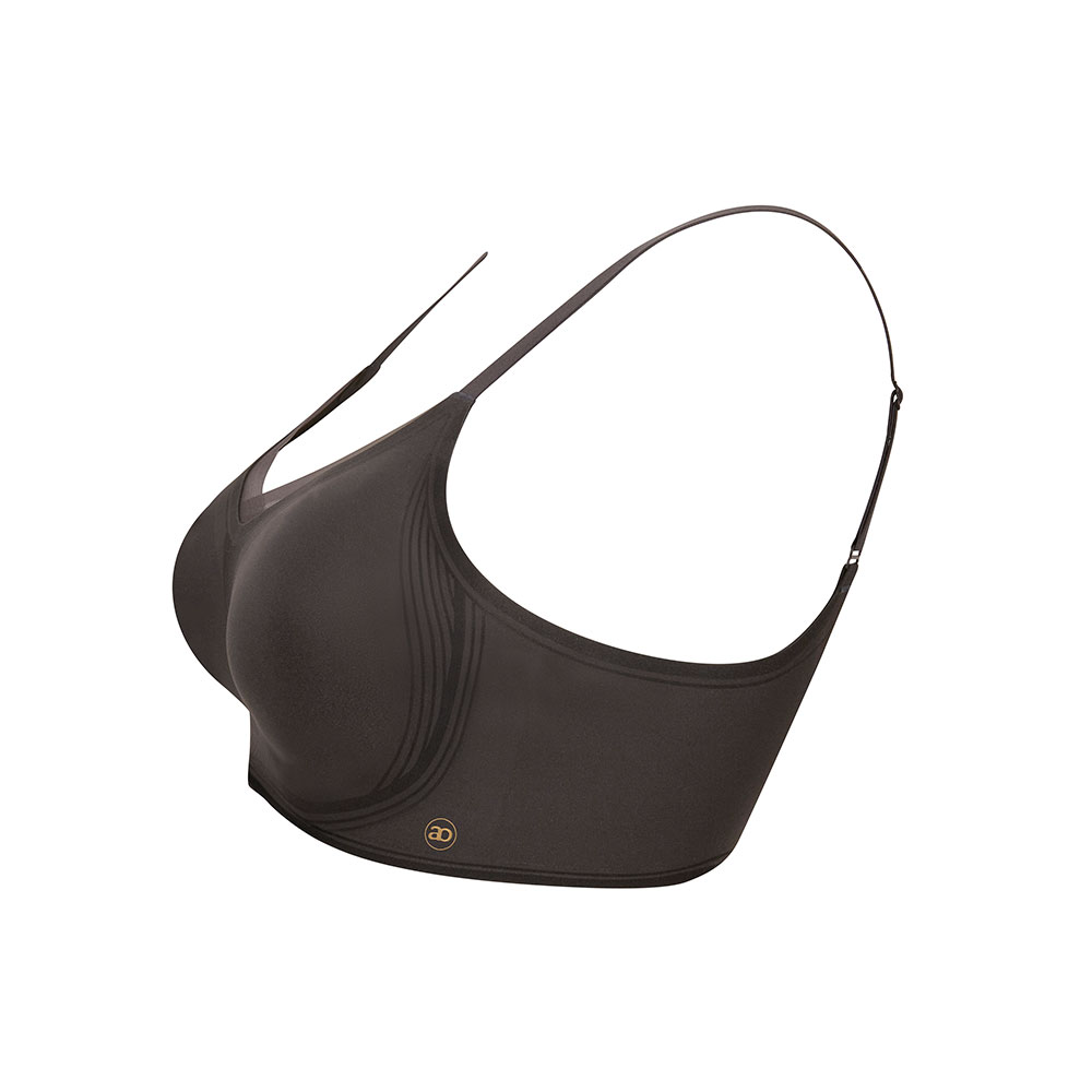 Amoena Prothesen-BH Wave Magic anthrazit von der Seite