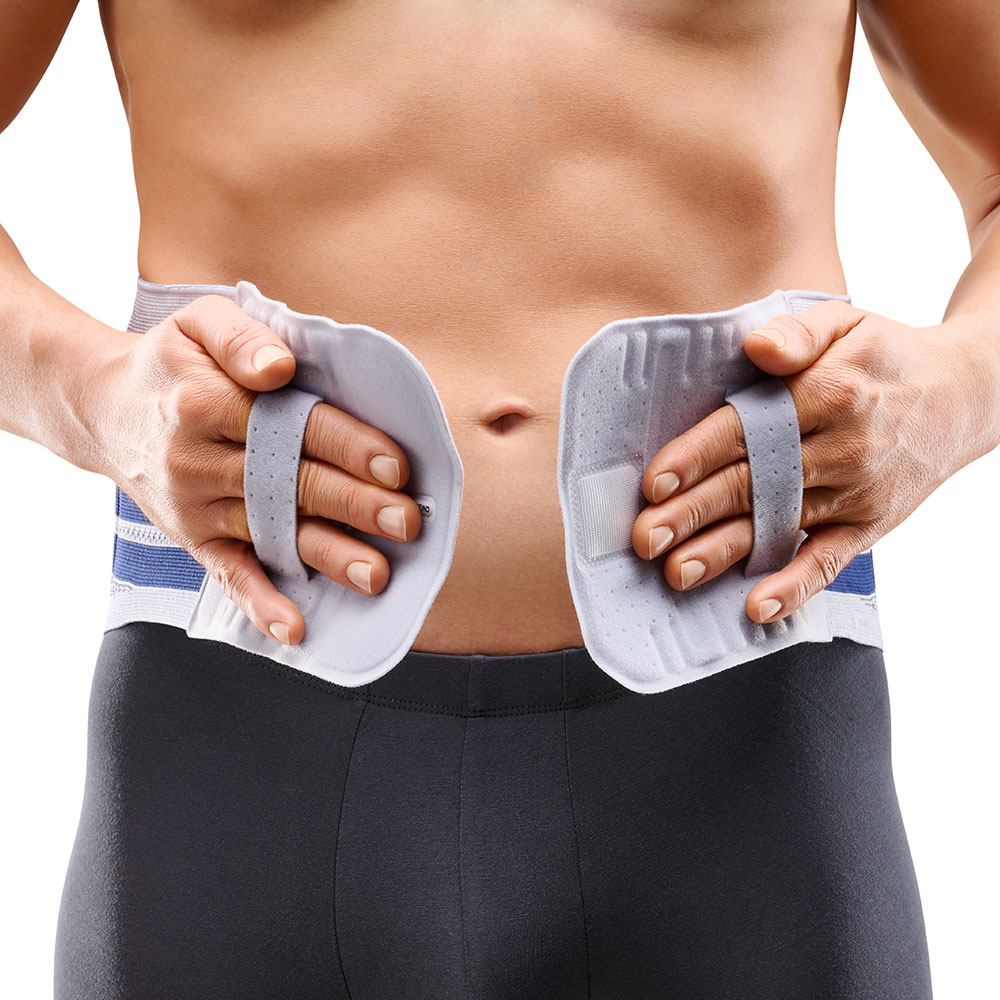 Bauerfeind Rückenbandage Lumbotrain - Straight Model Verschluss