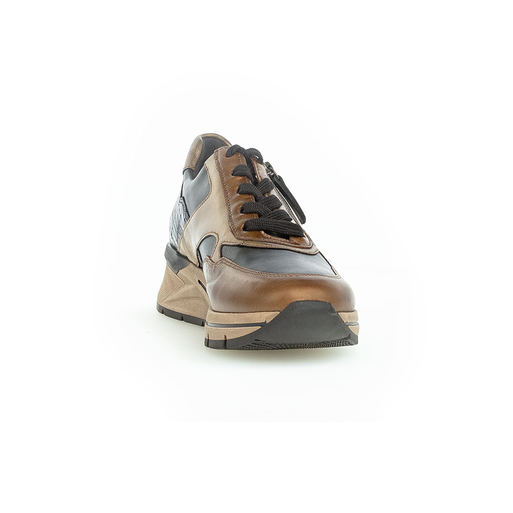 Gabor comfort Damensneaker Foulard in Bronze - Frontansicht