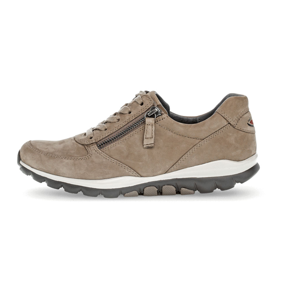 Gabor Rollingsoft Sneaker Muskat Gabor Sneaker hellbraun linke seitliche Ansicht