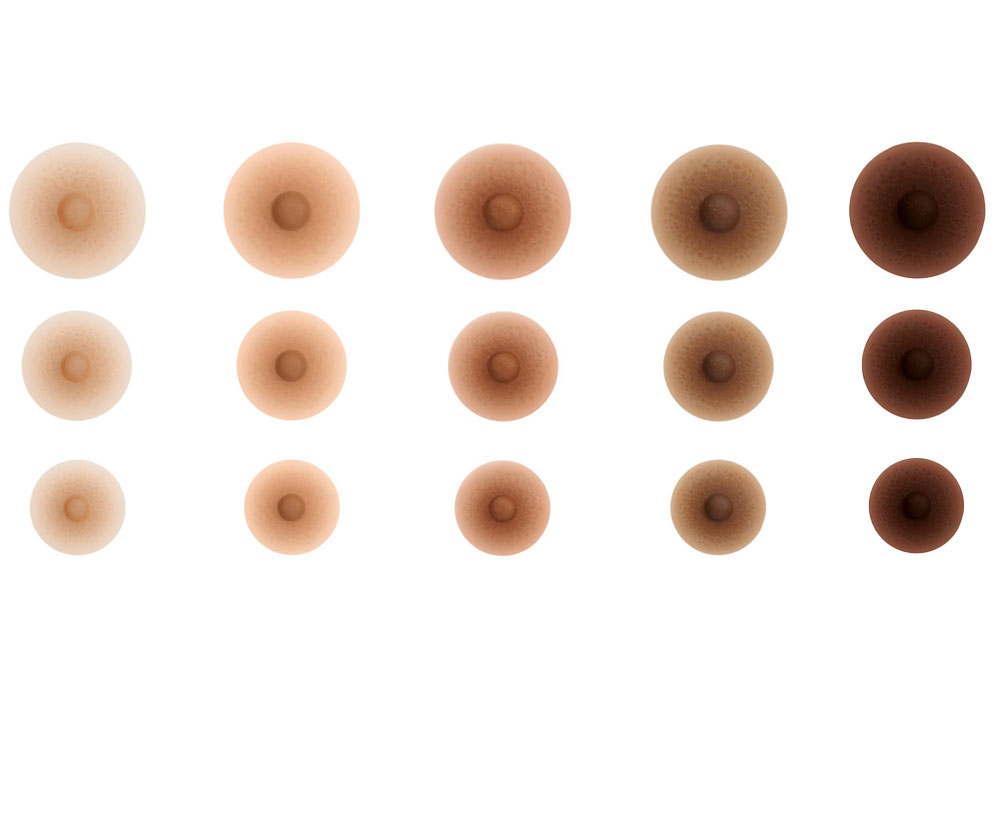 Amoena Übersicht Mamillen - alle Farben