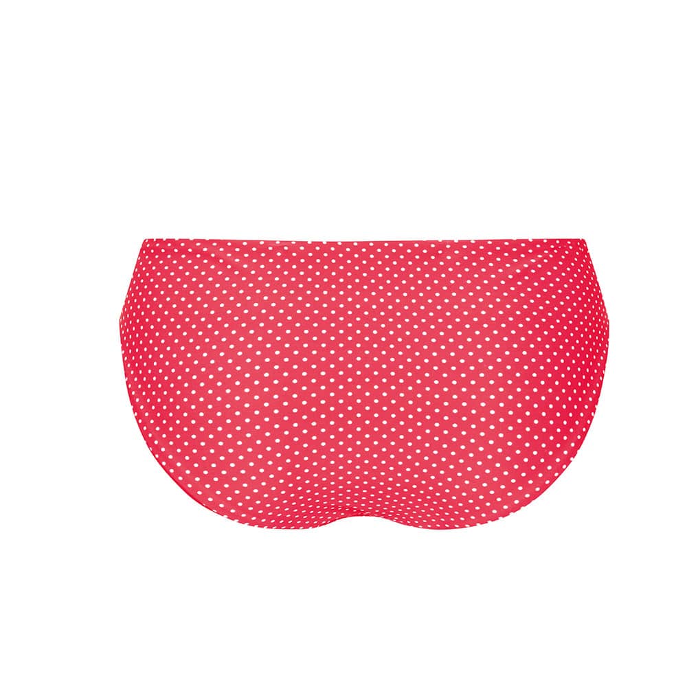 Amoena Romantic Downtown Bikinihose rot-gepunktet Ansicht hinten