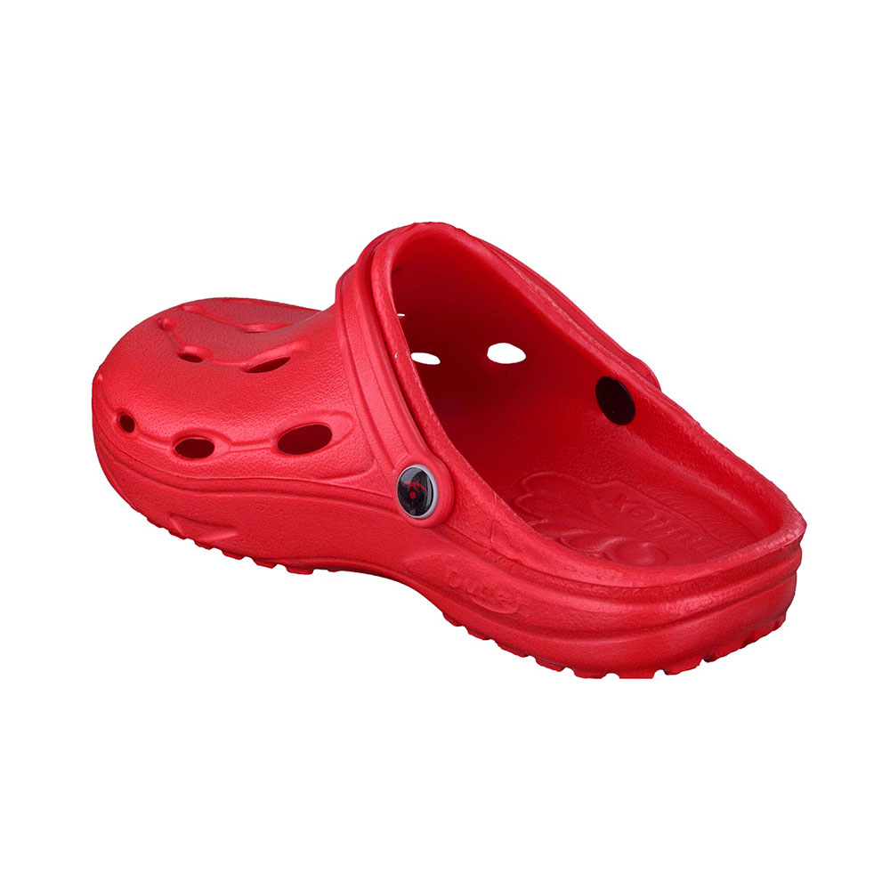 Chung Shi Dux Clogs, Farbe Rot, seitlich hinten