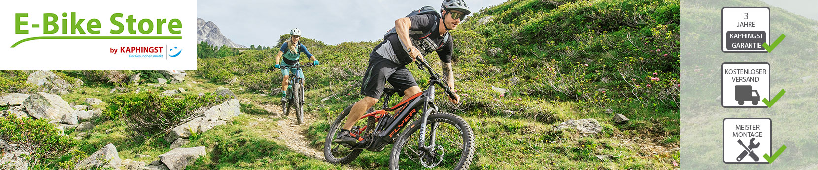 Den KAPHINGST E-Bike Store entdecken Mit E-Bikes in der Stadt, auf dem Land oder in den Bergen aktiv unterwegs