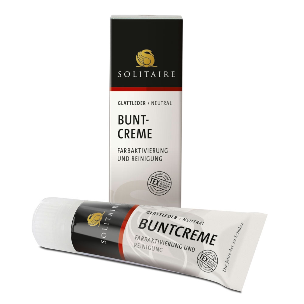 Solitaire Buntcreme Schuhpflege für alle farbigen Glatt- und Lackleder