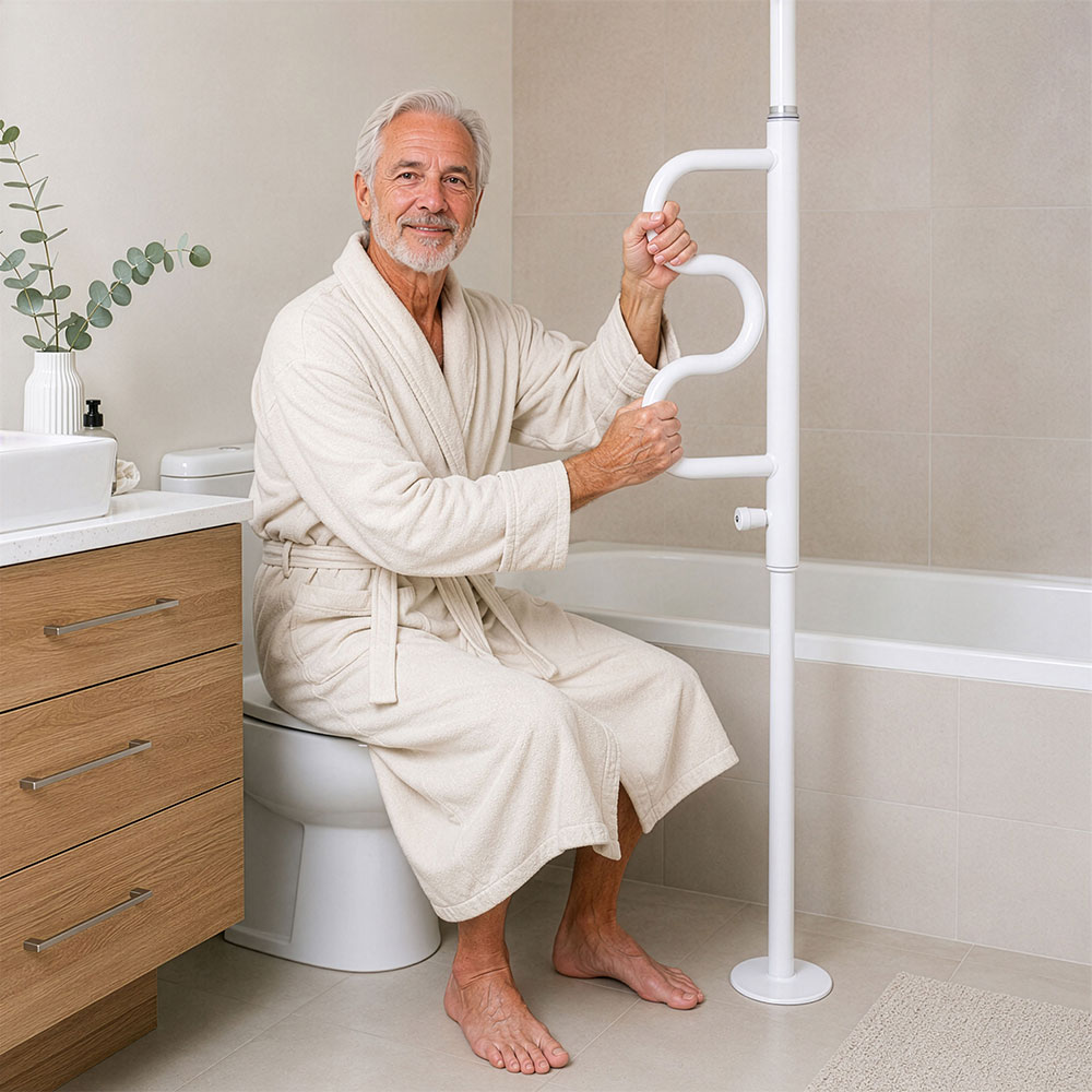 Rehastage Deckenbogenstange Pole: im Badezimmer oder anderswo