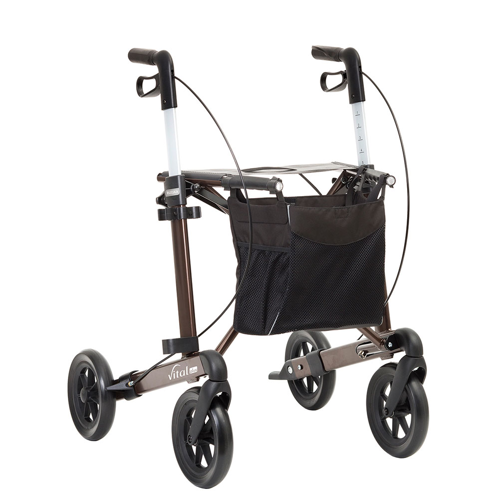 Russka Rollator Vital Plus in Mokka