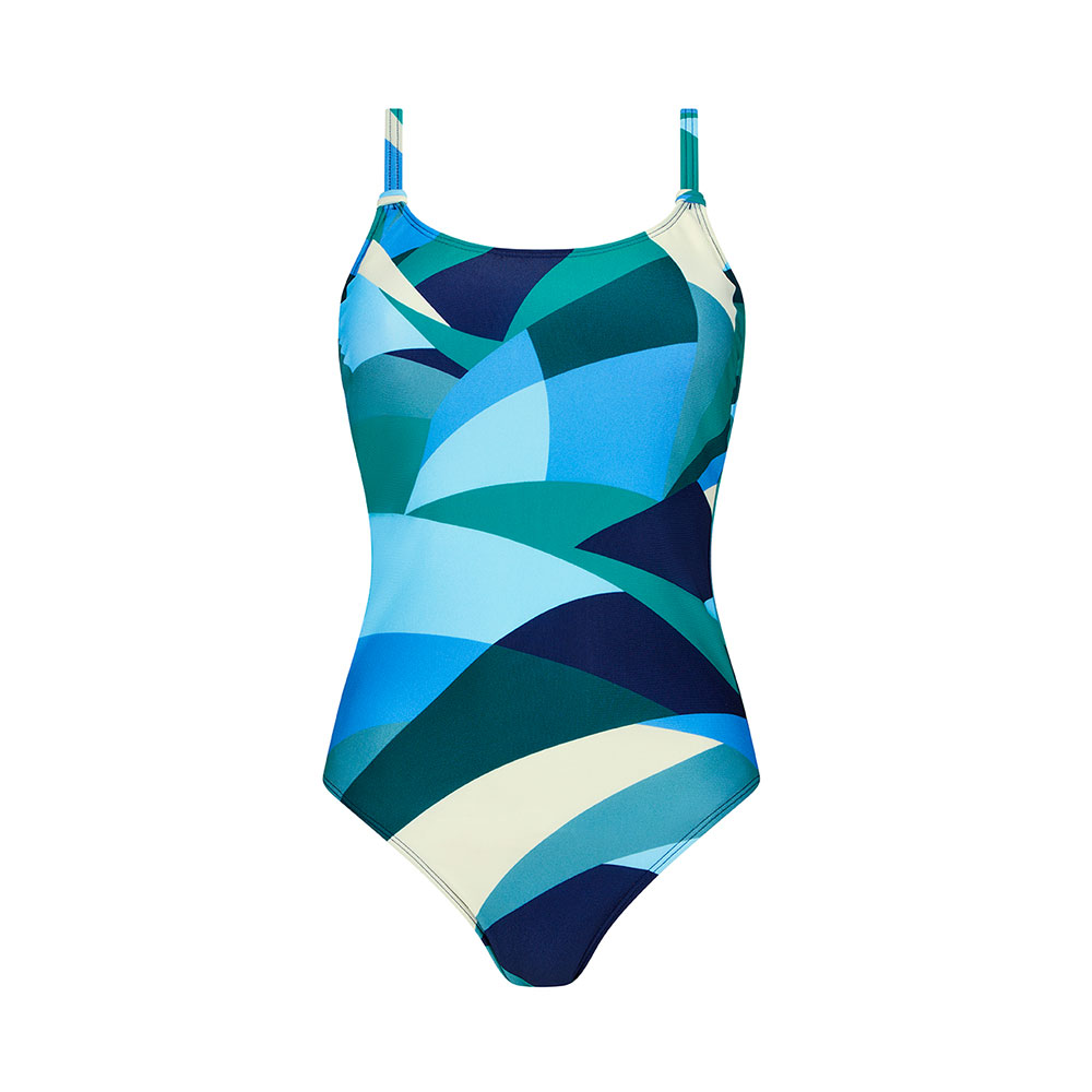 Amoena Badeanzug Lisbon OP in Jade/Multi