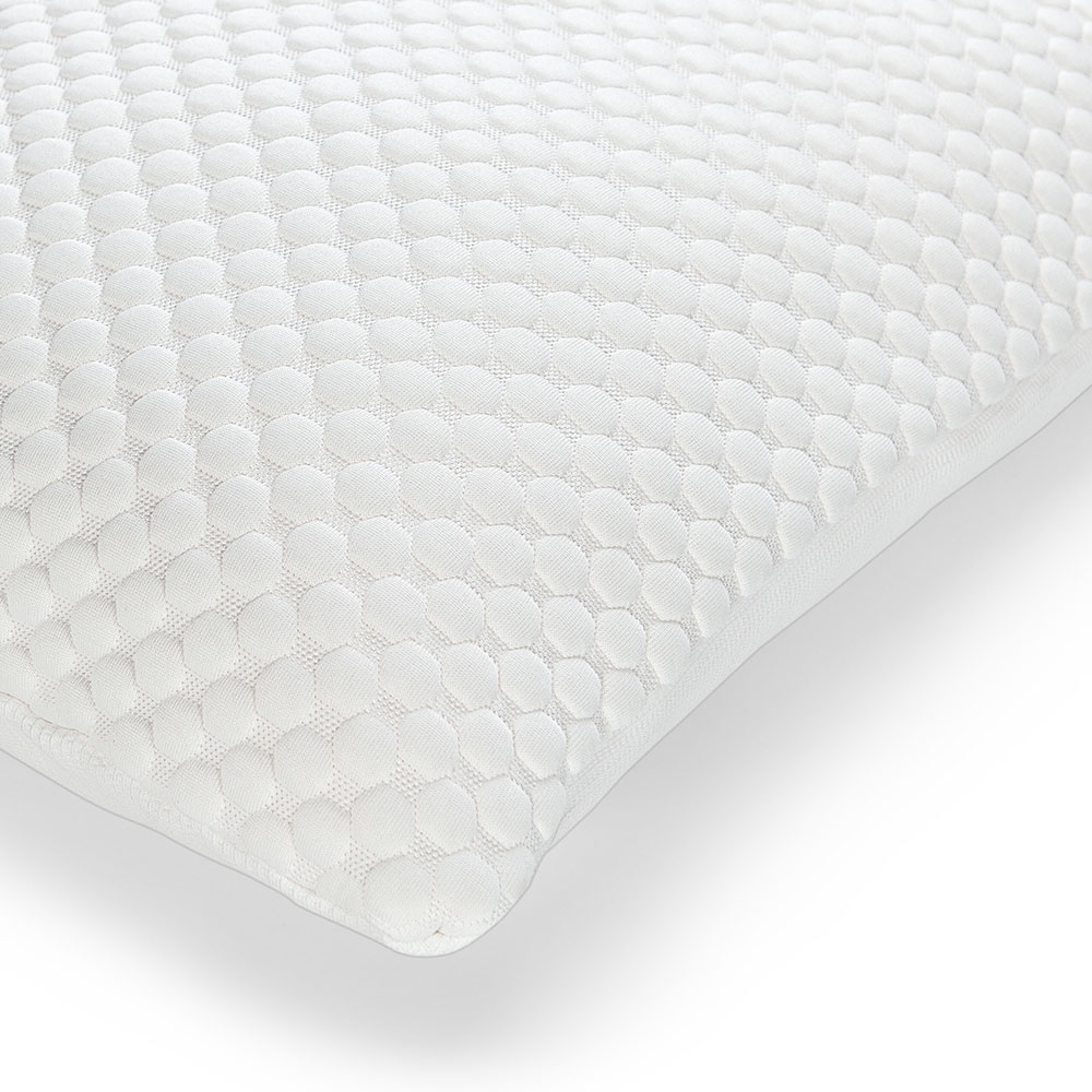 TEMPUR Ersatzbezug Comfort Cloud Schlafkissen, weißer Bezug, maschinenwaschbar, Größe 40 x 80 cm