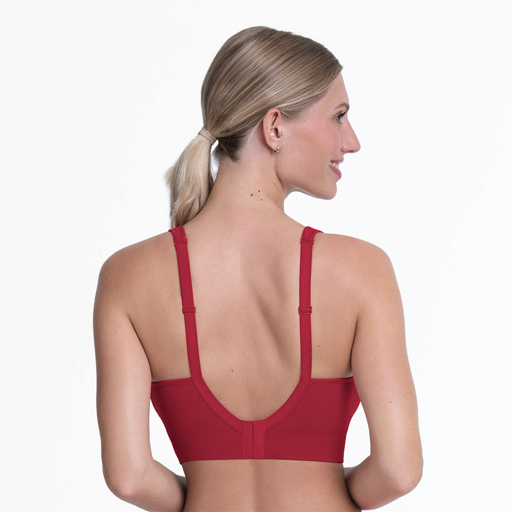 Anita care Prothesen-BH Lotta Red getragen am Model Rueckseite