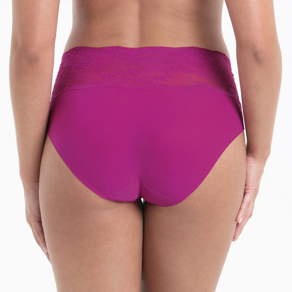 Anita Slip Essential Lace in Candy Pink - Model Rückseite