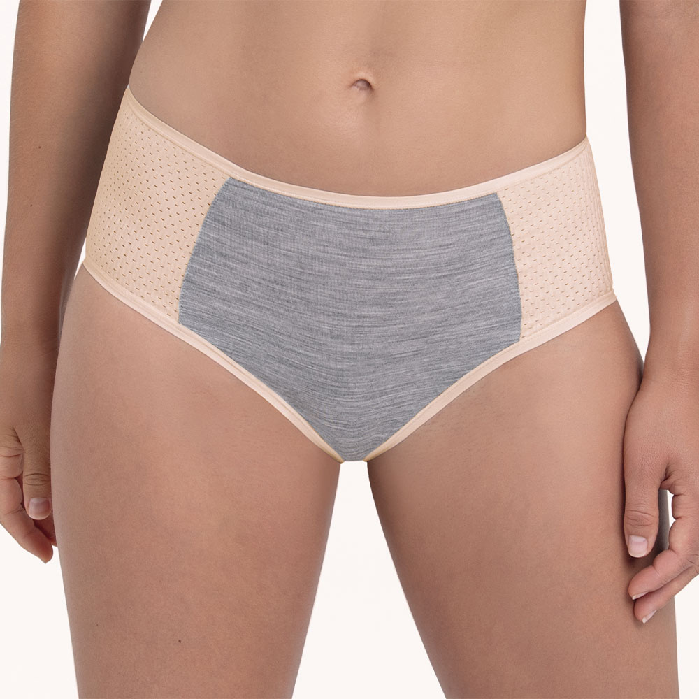 Anita active Sport-Panty HighWaist+ PanAlp Wool in Smart Rose/Grau - Model