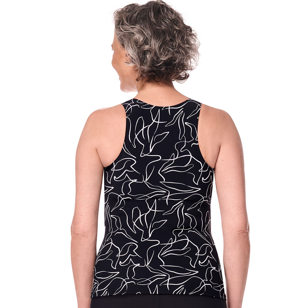 Amoena Prothesen-Tankini-Top Lagos in Schwarz - Model Rückseite