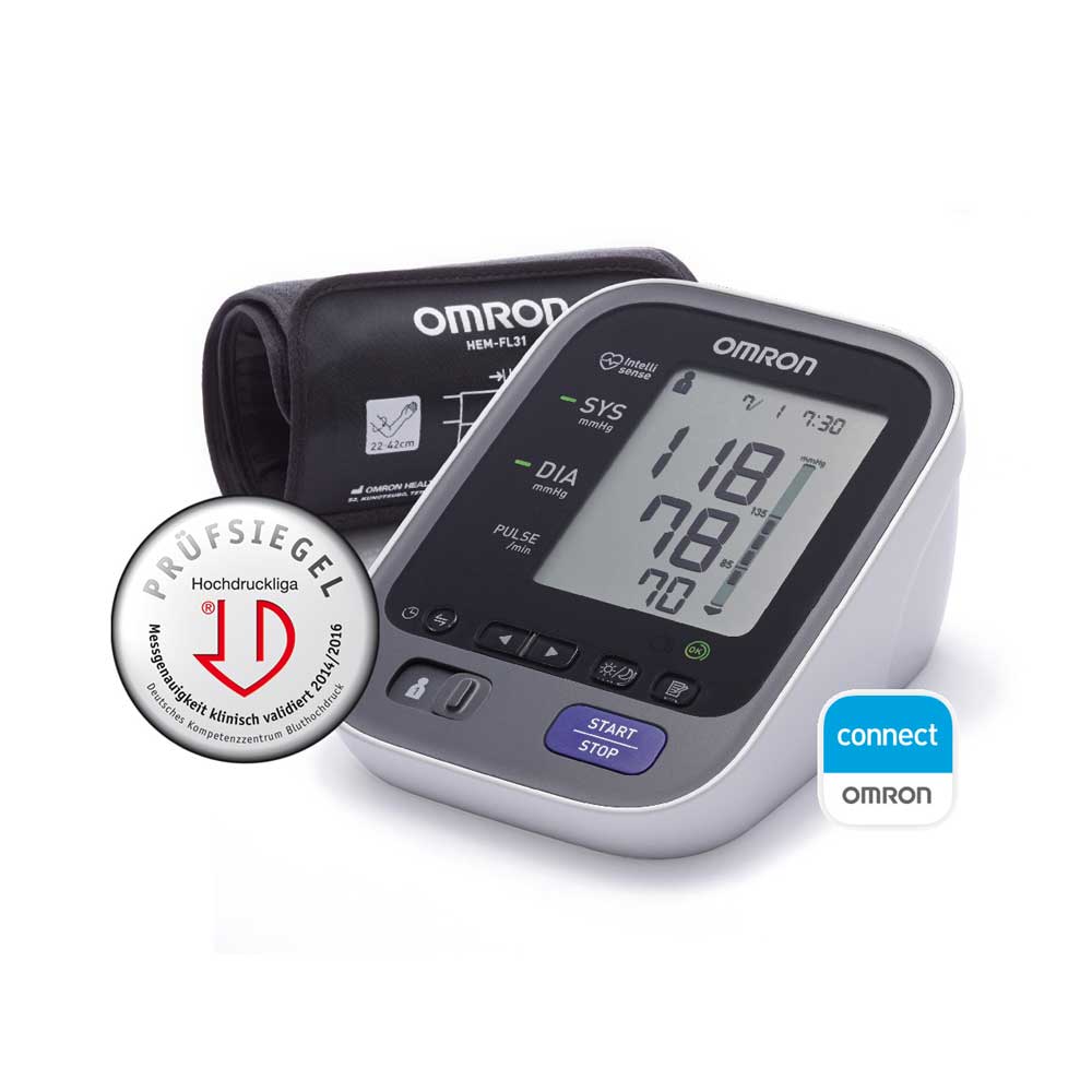 OMRON Blutdruckmessgerät M700 Intelli IT mit Smartphone App OMRON connect