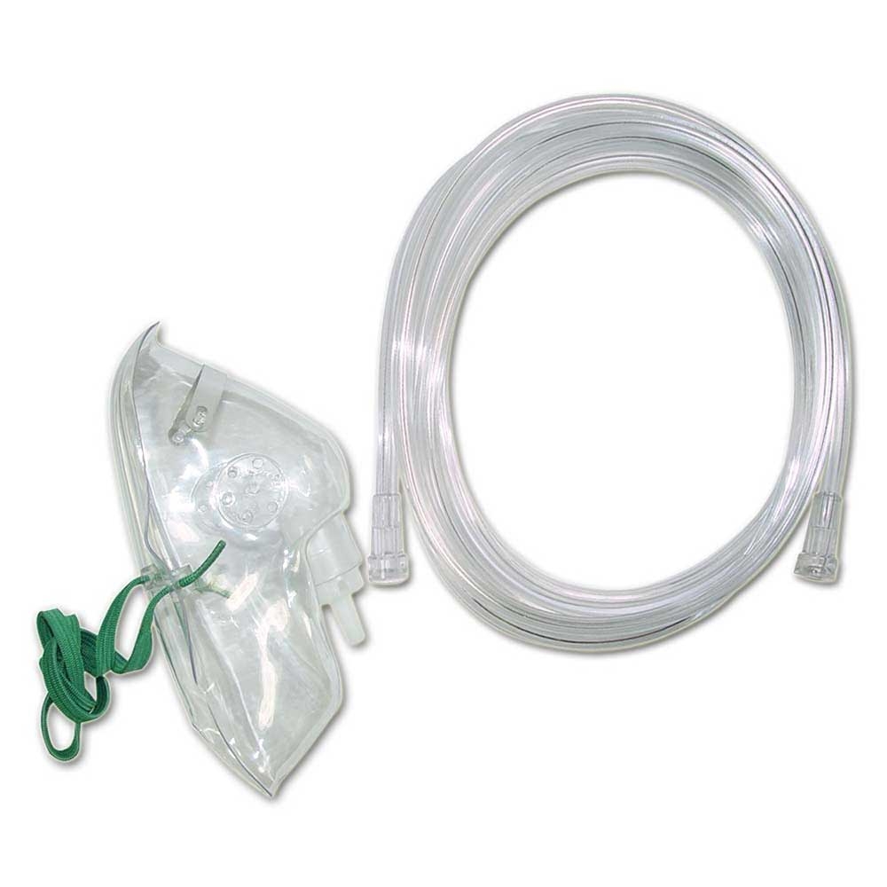 Sauerstoffmaske zum Anschluss an einen Sauerstoffkonzentrator oder ein Sauerstofftherapiegerät