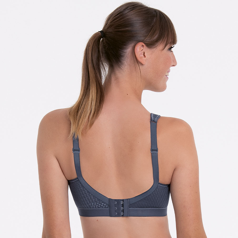 Anita active Sport-BH Momentum 5529 in Anthrazit - Model Rückseite