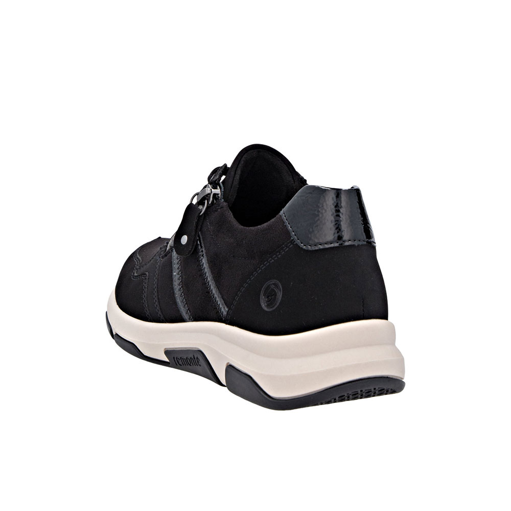 Remonte Sneaker Schwarz Ferse von hinten