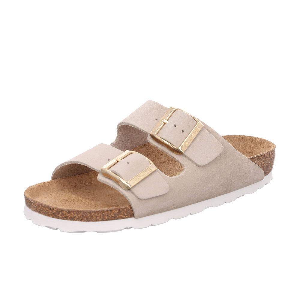 Rohde Damen Pantolette Alba mit zwei Riemen Beige Rohde Damen Pantolette Alba mit zwei Riemen Beige Aussenseite vorne