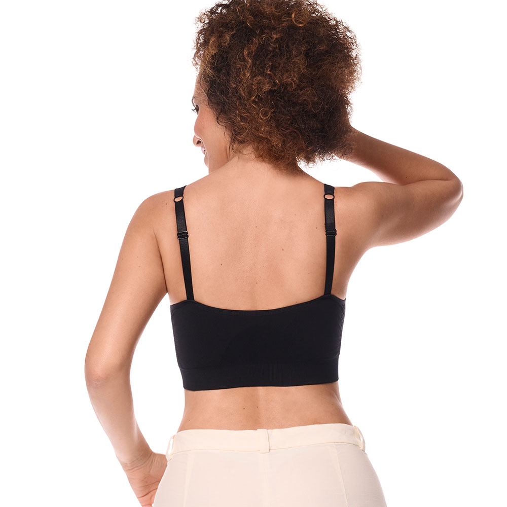 Amoena Post-OP-BH Emilia in Schwarz - Model Rückseite