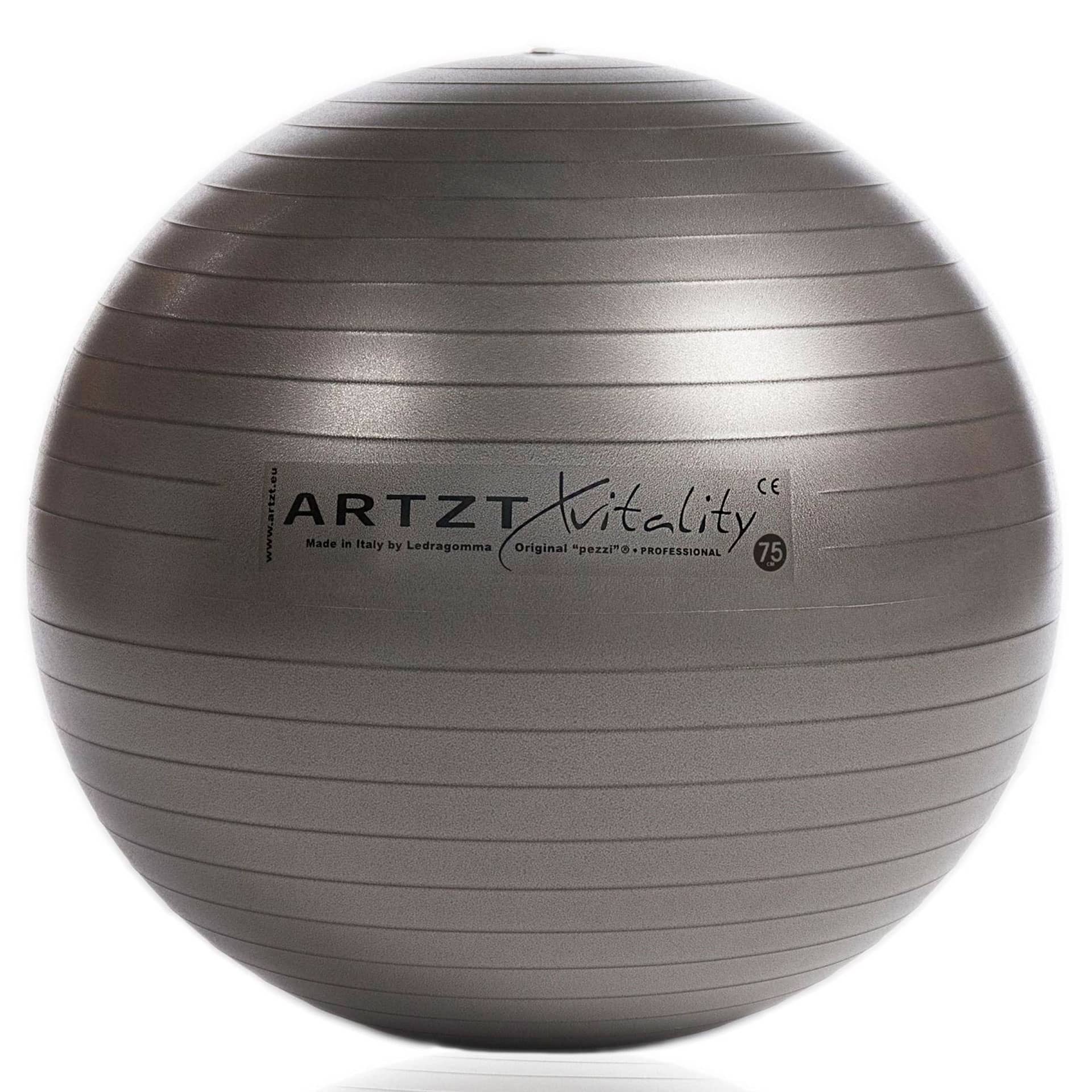 Anthrazit-75cm| ARTZT vitality Fitnessball Professional, Größe 75 cm, Farbe Anthrazit