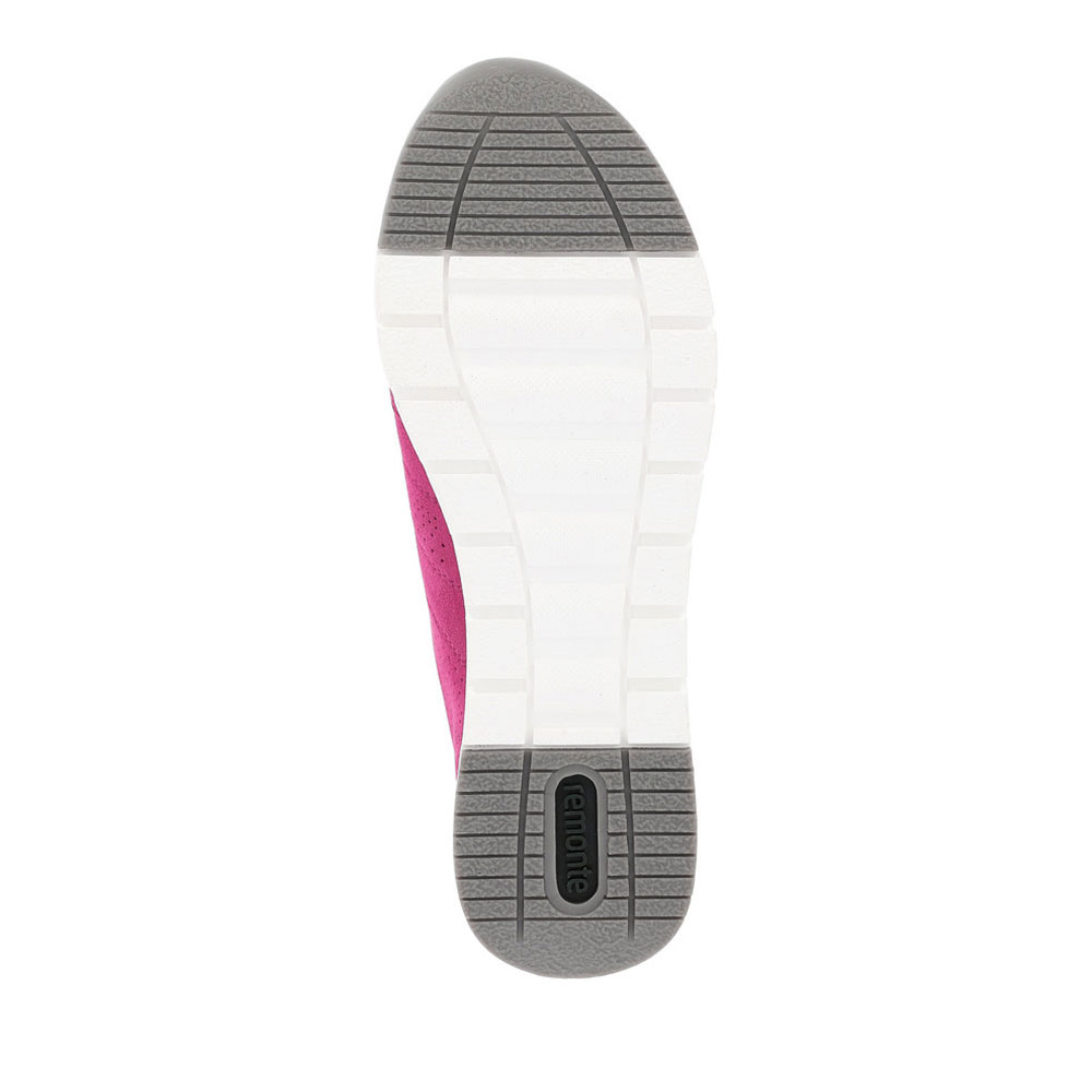 Remonte Damen Sneaker Pink Sohle von unten