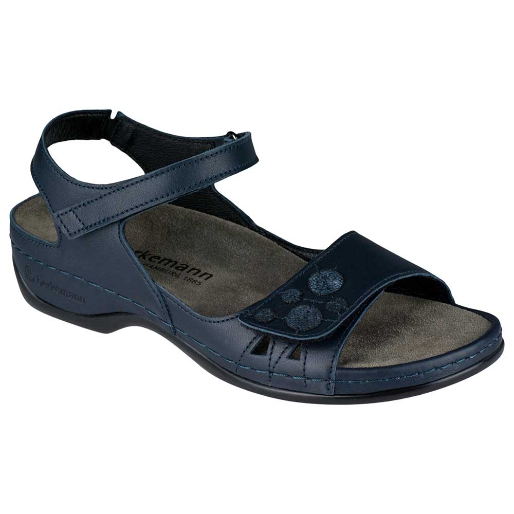 blau| Berkemann Sandalen Charlotte Windsor in Dunkelblau